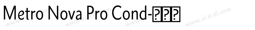 Metro Nova Pro Cond字体转换
